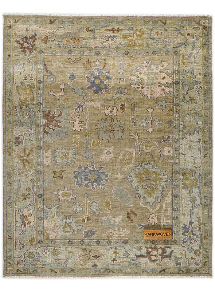 Sandra Earthy Mist Hand-Knotted Wool Rug