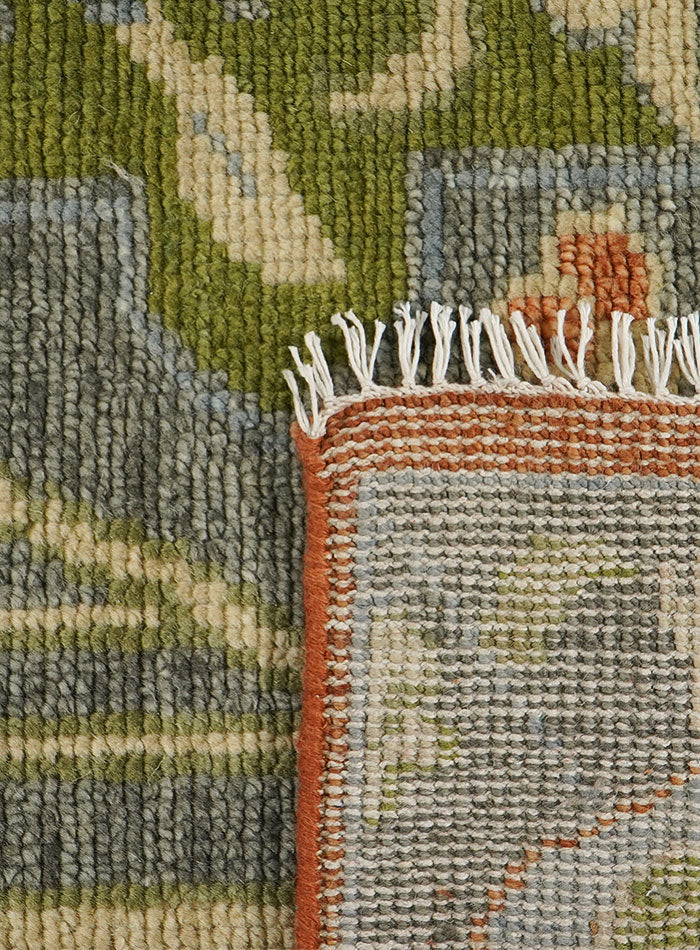 Pavonia Gray Fall Hand-Knotted Wool Rug