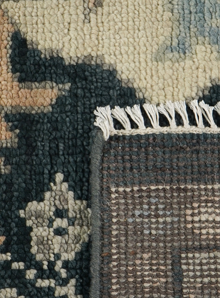 Donegal Sea-Blue Dusk Hand-Knotted Wool Rug