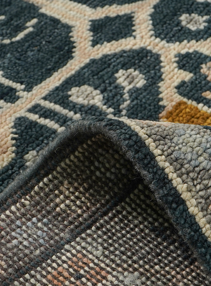 Donegal Sea-Blue Dusk Hand-Knotted Wool Rug