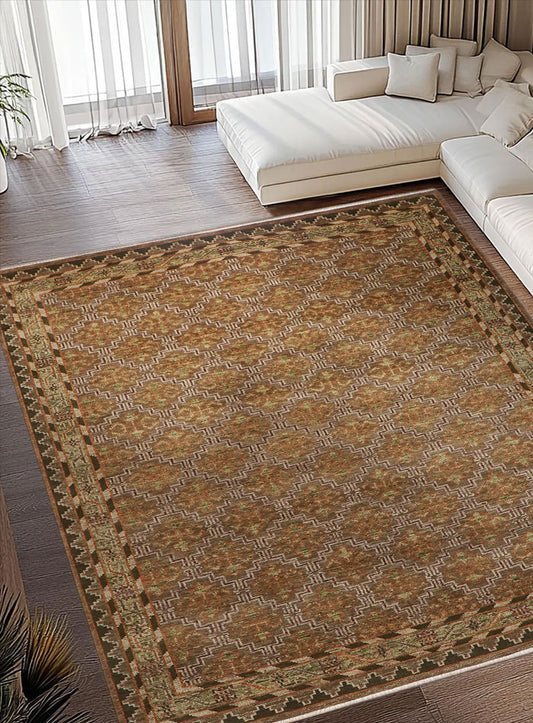 Splice Mocha Hand-Knotted Wool Rug