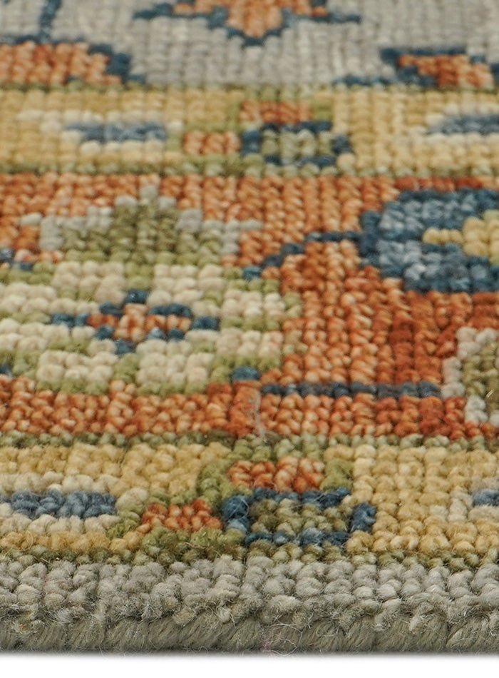 Tree of Life Warm Rust Hand-Knotted Wool Rug