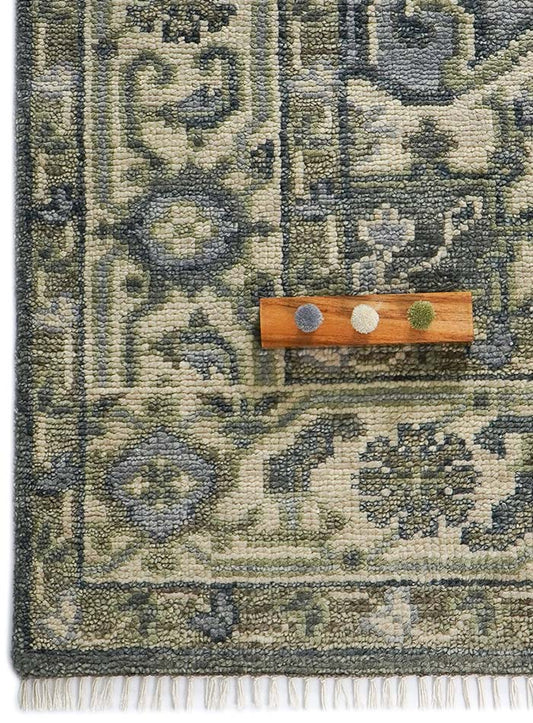 Betford Slate Hand-Knotted Wool Rug