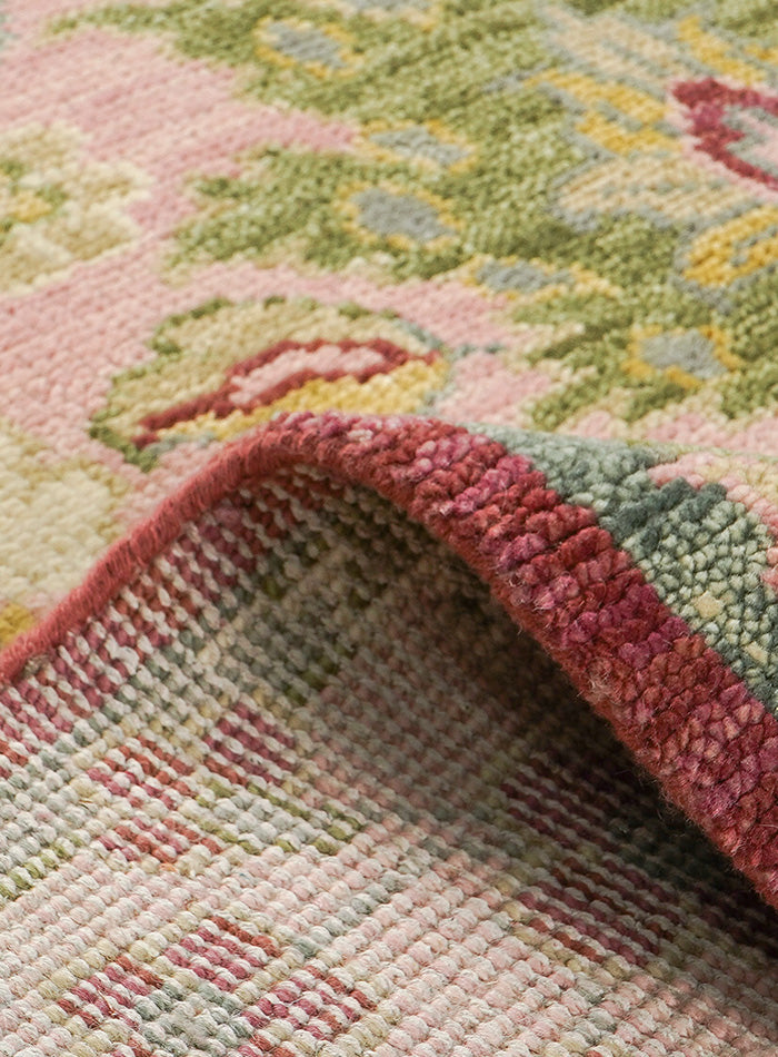 Pavonia Pink Blush Hand-Knotted Wool Rug