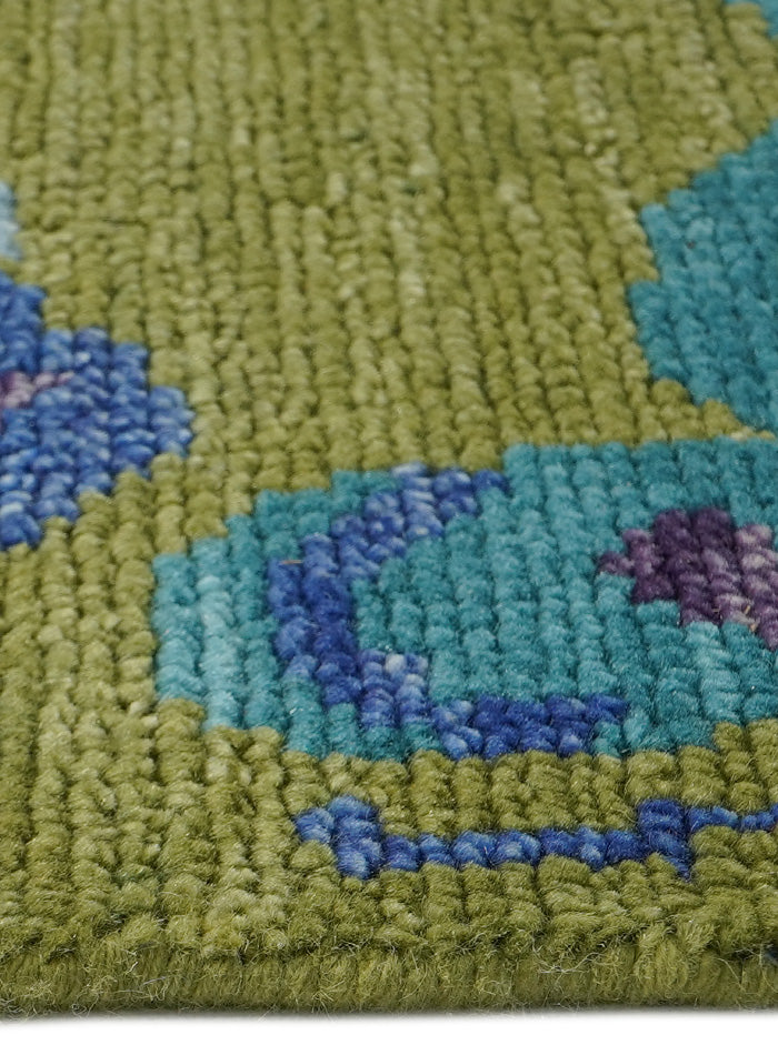 Animal Kingdom Forest Butterfly Hand-Knotted Wool Rug