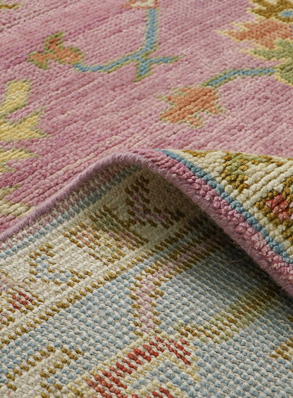 Janice Ocean-Blush Hand-Knotted Wool Rug