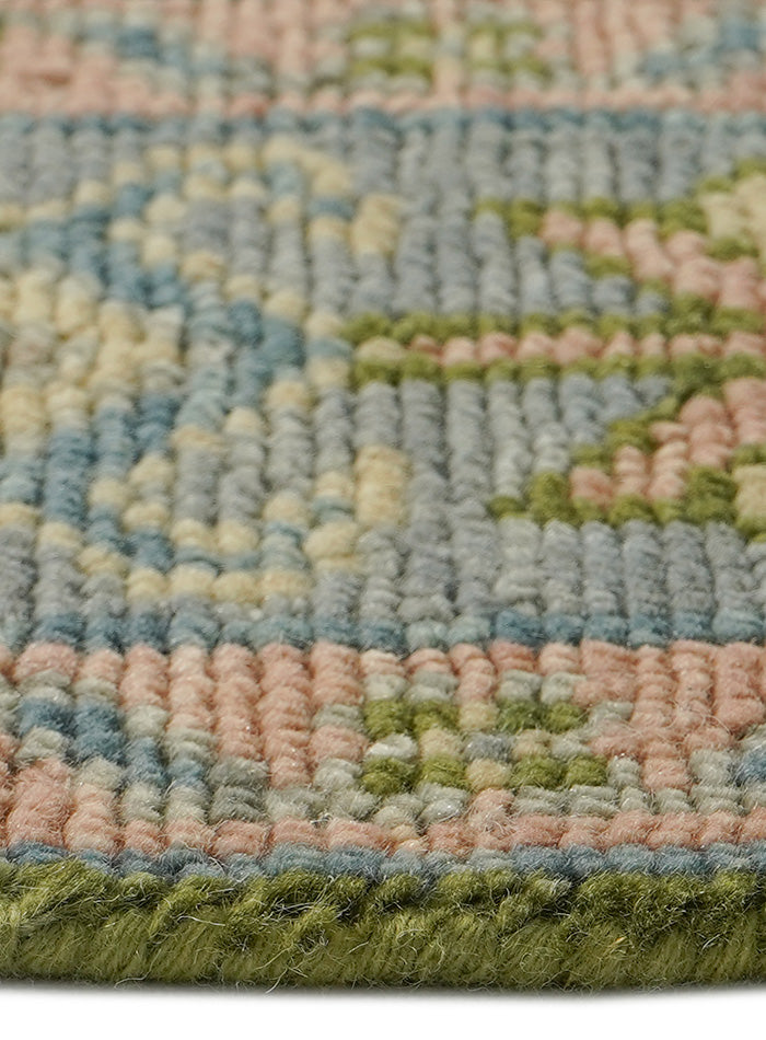 Lattice Verdance-Green Hand-Knotted Wool Rug