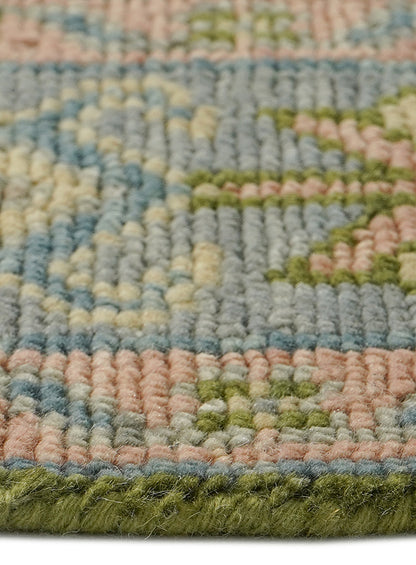 Lattice Verdance-Green Hand-Knotted Wool Rug