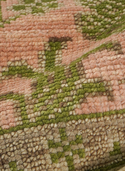 Pineyard Peach-Moss Hand-Knotted Wool Rug