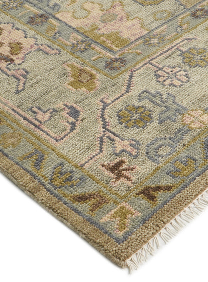 Sandra Earthy Mist Hand-Knotted Wool Rug