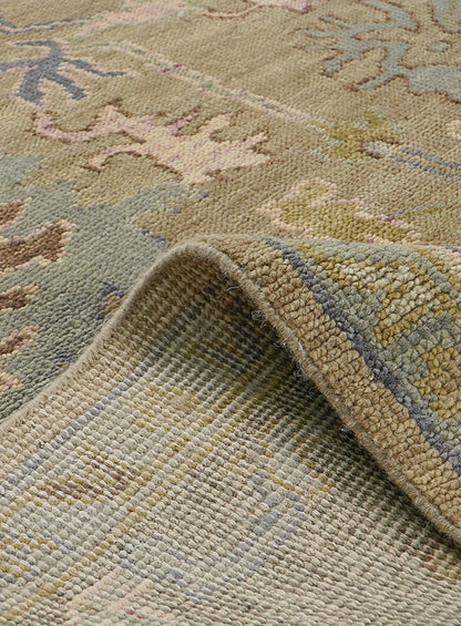 Sandra Earthy Mist Hand-Knotted Wool Rug