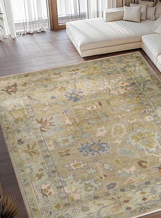 Sandra Earthy Mist Hand-Knotted Wool Rug
