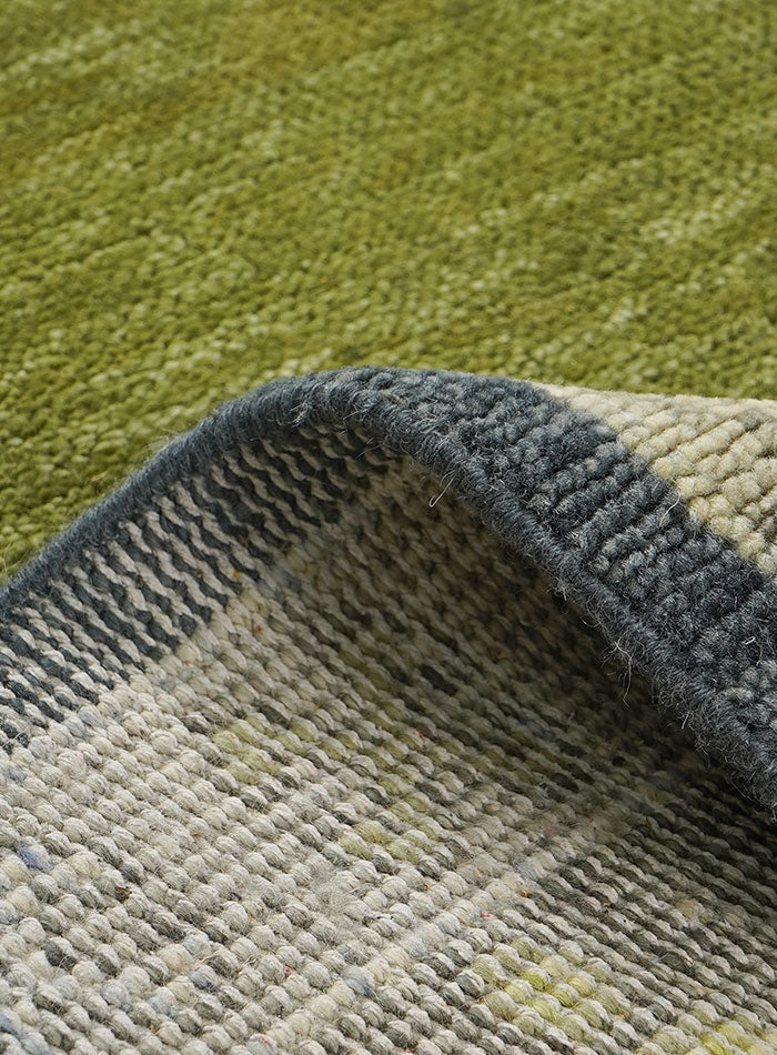 Kerman Leaf Green Hand-Knotted Wool Rug