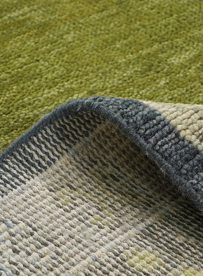 Kerman Leaf Green Hand-Knotted Wool Rug