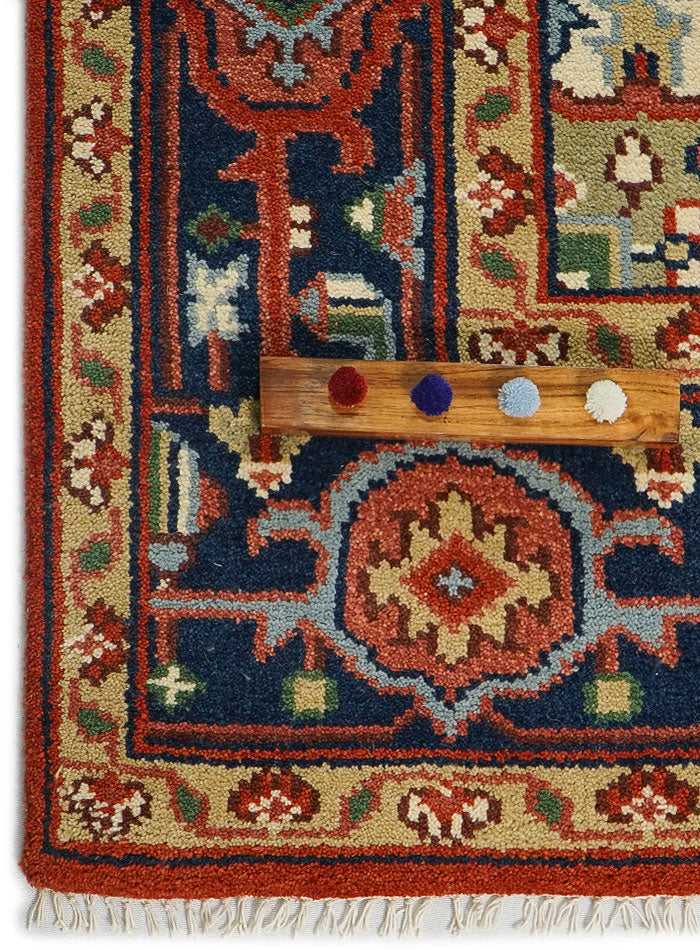 Dyson Royal Red Hand-Knotted Wool Rug