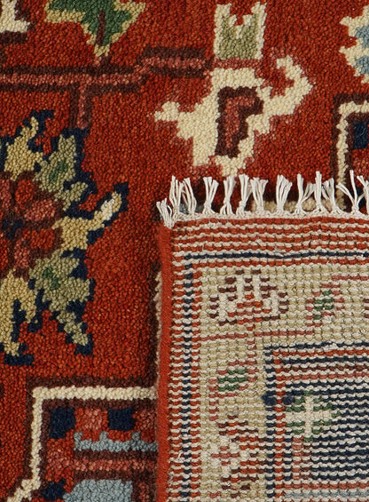 Dyson Royal Red Hand-Knotted Wool Rug