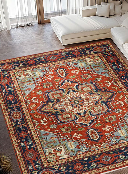 Dyson Royal Red Hand-Knotted Wool Rug