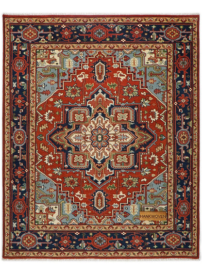 Dyson Royal Red Hand-Knotted Wool Rug