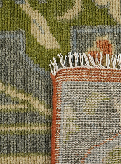 Pavonia Gray Fall Hand-Knotted Wool Rug