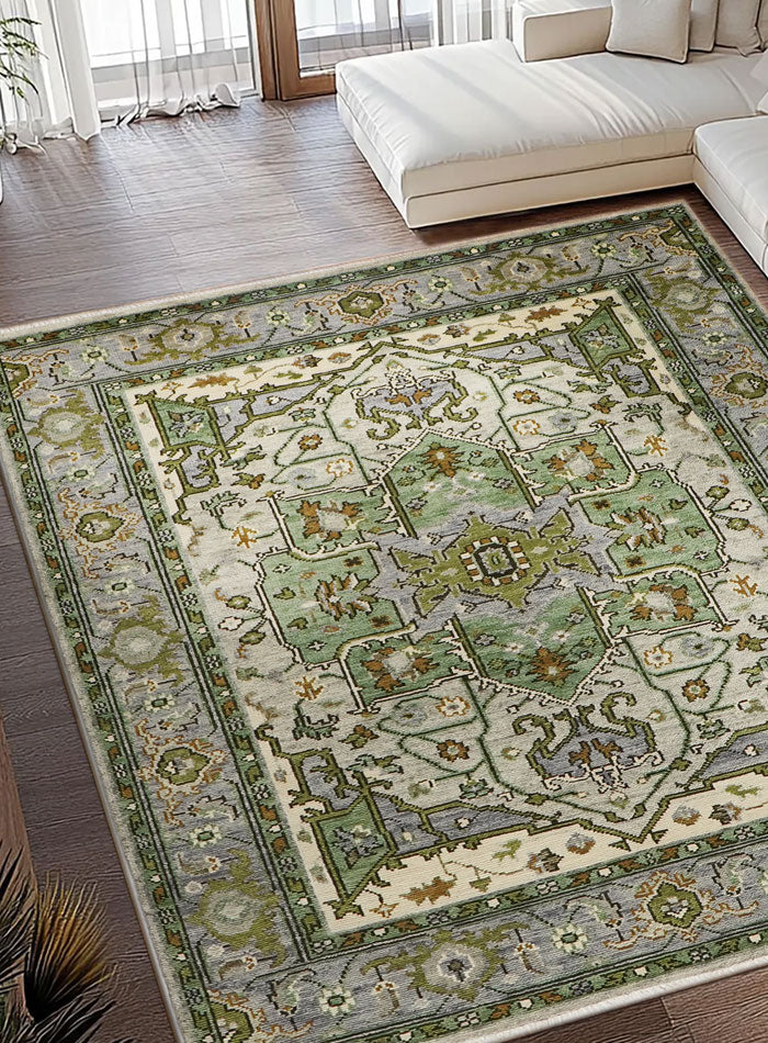 Beth Celestial Gray Hand-Knotted Wool Rug