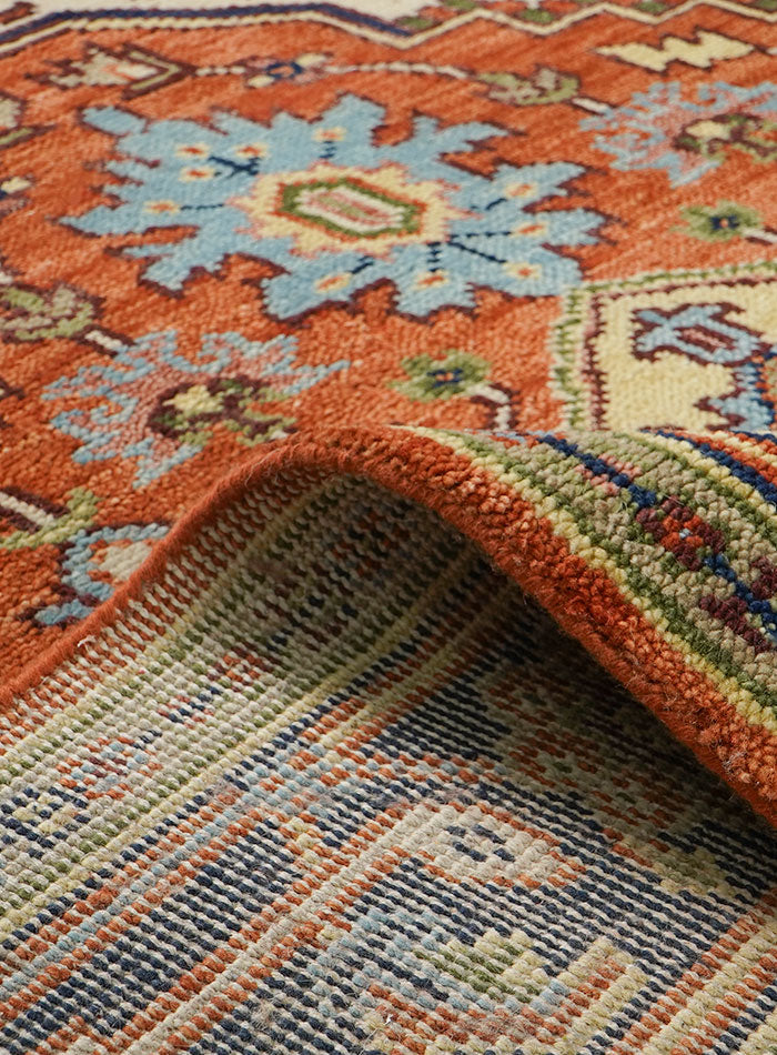 Dyson Rust-Ivory Hand-Knotted Wool Rug
