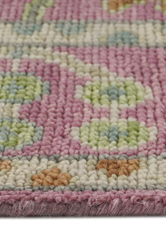 Overgrown Blushfield Hand-Knotted Wool Rug