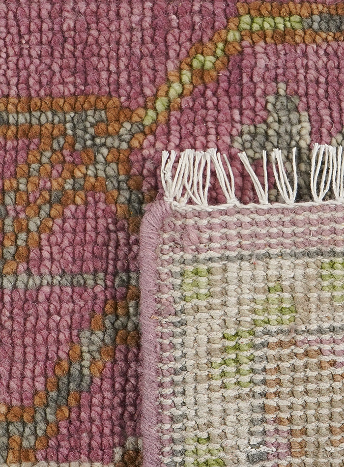 Overgrown Blushfield Hand-Knotted Wool Rug