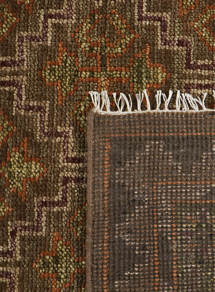 Splice Mocha Hand-Knotted Wool Rug