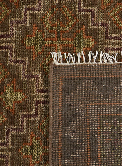 Splice Mocha Hand-Knotted Wool Rug