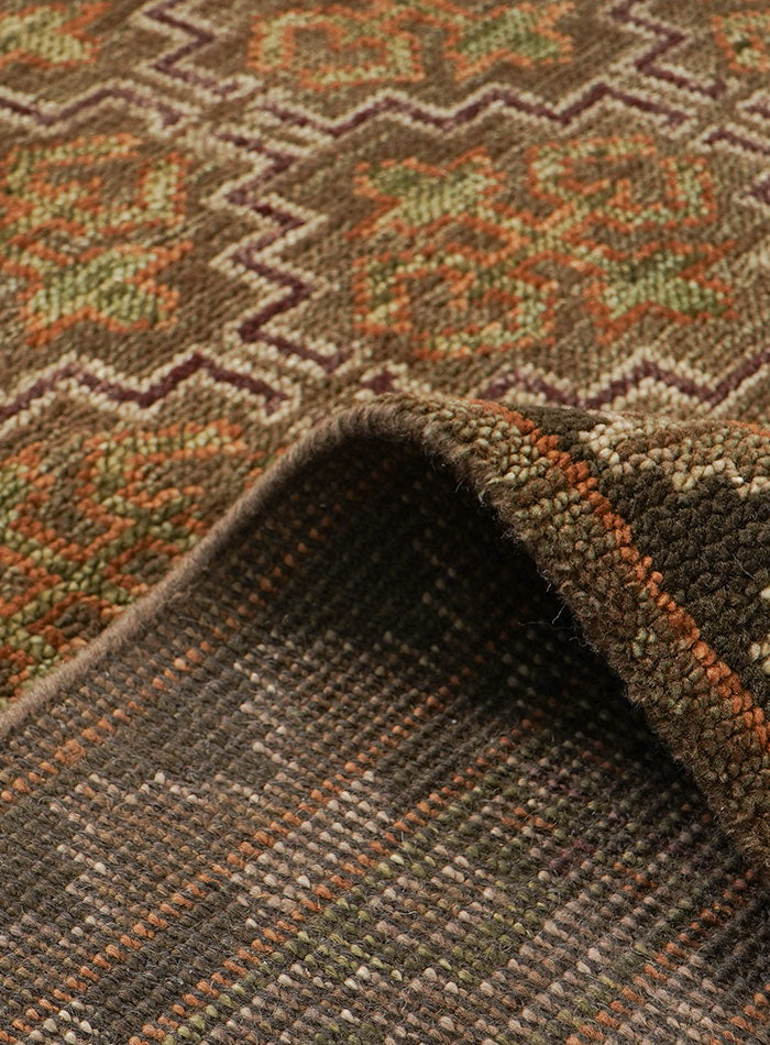 Splice Mocha Hand-Knotted Wool Rug