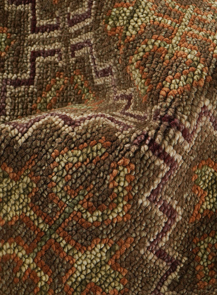 Splice Mocha Hand-Knotted Wool Rug