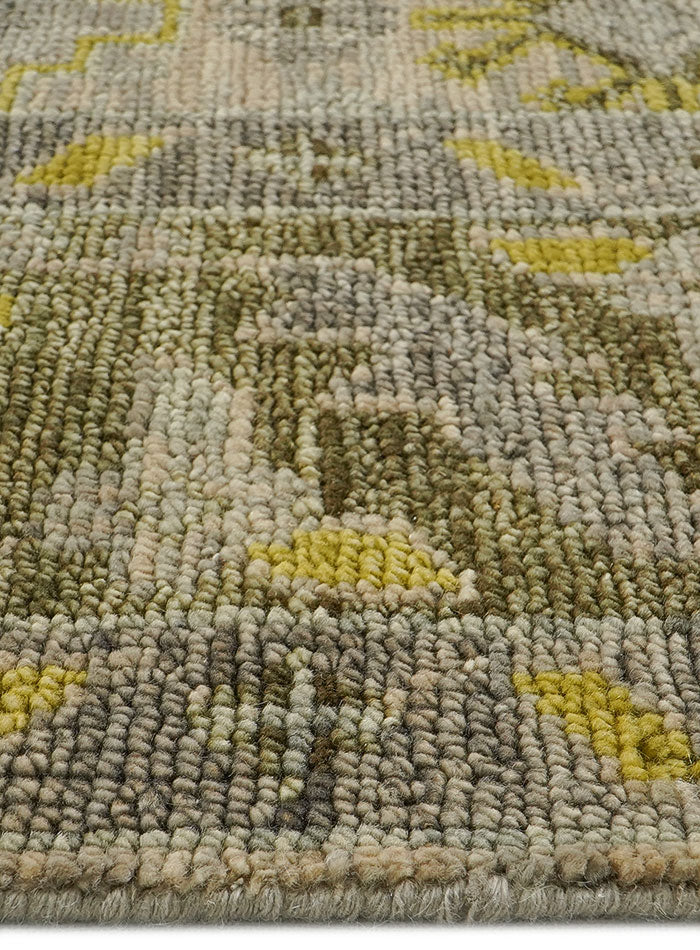 Splice Olive Sand Hand-Knotted Wool Rug