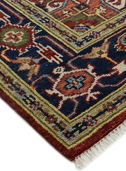 Dyson Berry Red Hand-Knotted Wool Rug