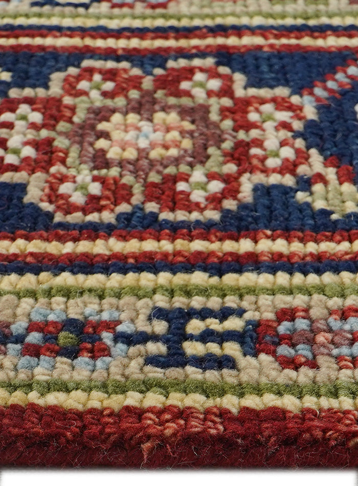 Dyson Berry Red Hand-Knotted Wool Rug