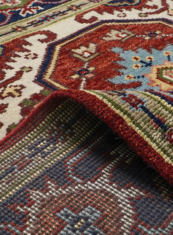 Dyson Berry Red Hand-Knotted Wool Rug