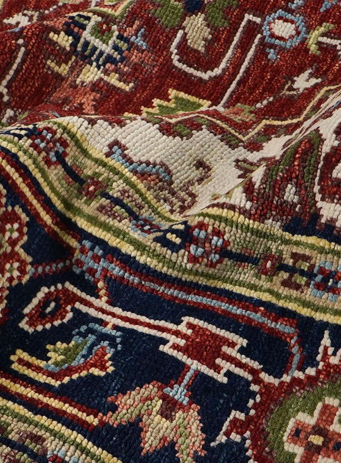 Dyson Berry Red Hand-Knotted Wool Rug