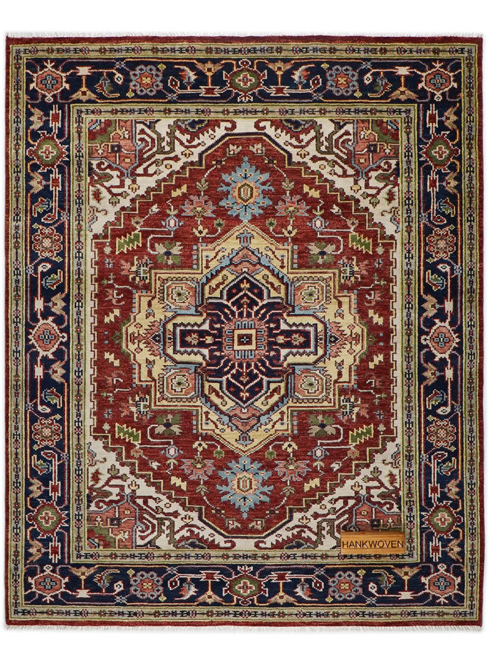 Dyson Berry Red Hand-Knotted Wool Rug
