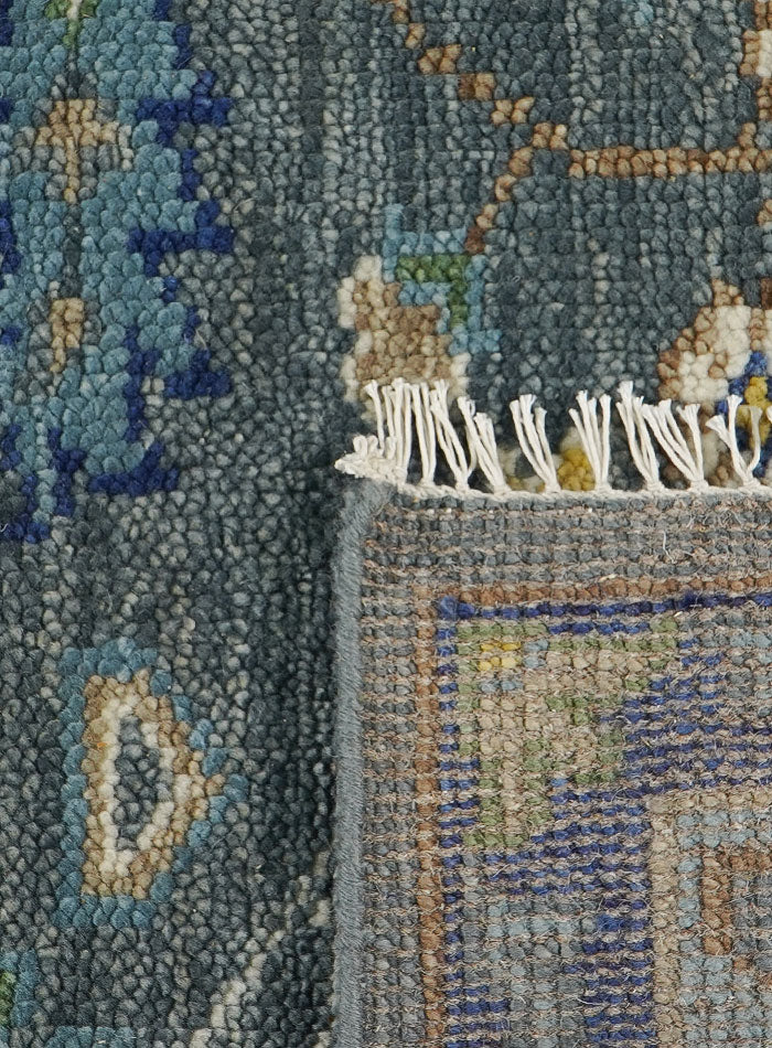 Regal Livid Gray Dusk Hand-Knotted Wool Rug