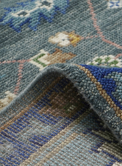 Regal Livid Gray Dusk Hand-Knotted Wool Rug