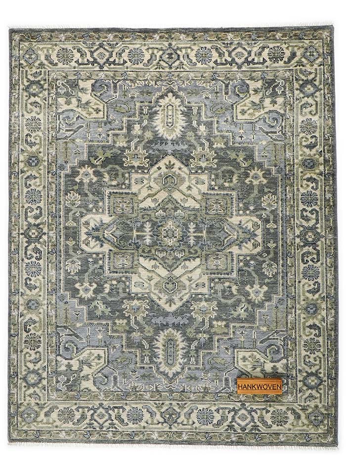 Betford Slate Hand-Knotted Wool Rug