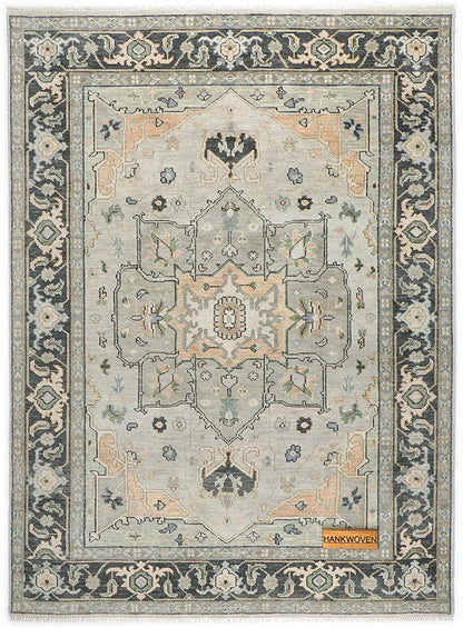 Beth Smoky Charcoal Hand-Knotted Wool Rug