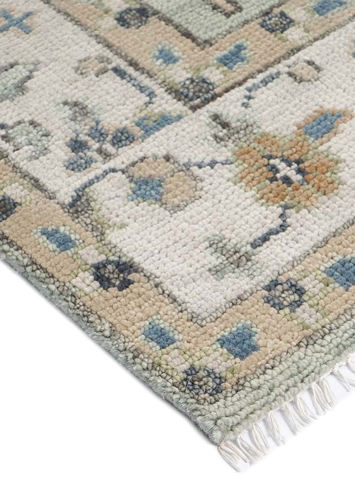 Tree of Life Soft Sage Hand-Knotted Wool Rug