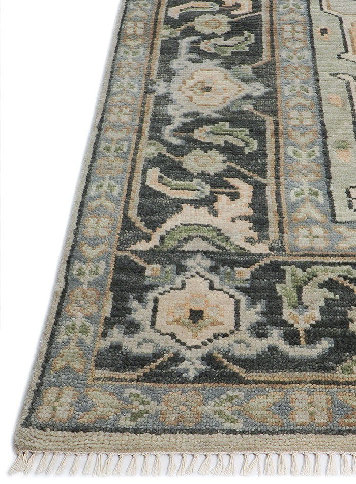 Beth Smoky Charcoal Hand-Knotted Wool Rug