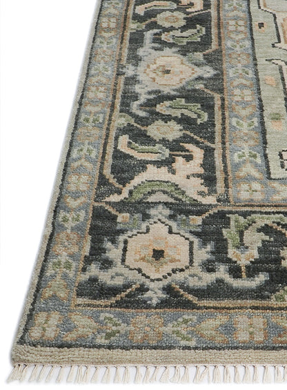 Beth Smoky Charcoal Hand-Knotted Wool Rug