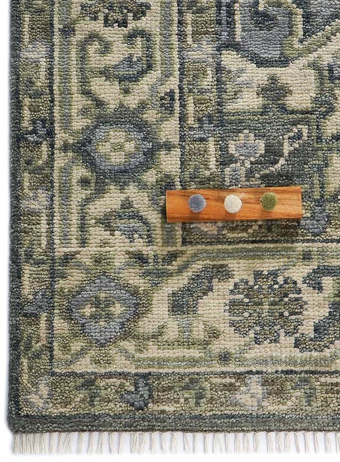 Betford Slate Hand-Knotted Wool Rug