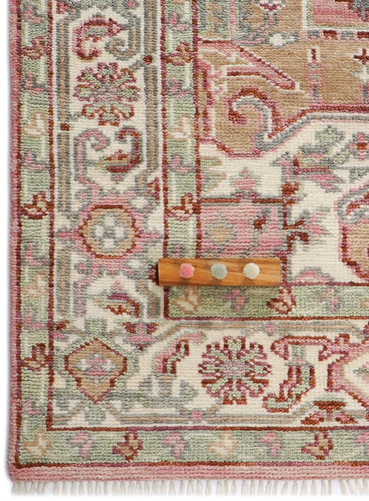 Betford Blush Pink Hand-Knotted Wool Rug