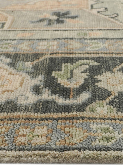 Beth Smoky Charcoal Hand-Knotted Wool Rug