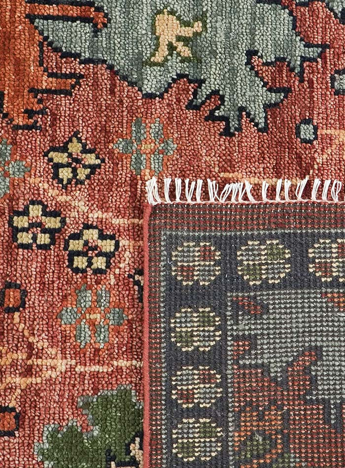 Donegal Burnt Rust Hand-Knotted Wool Rug