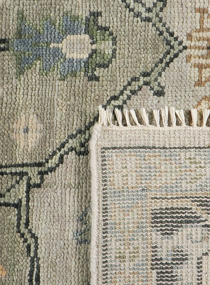 Beth Smoky Charcoal Hand-Knotted Wool Rug