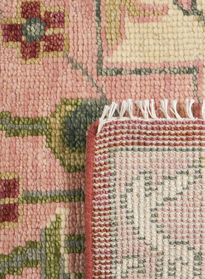 Pavonia Pink Blush Hand-Knotted Wool Rug